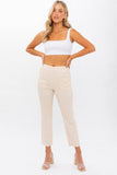 LE LIS High-Waisted Crop Pants - Rosa Apparel