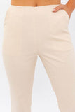 LE LIS High-Waisted Crop Pants - Rosa Apparel