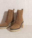 OASIS SOCIETY Jenna - Platform Military Boots - Rosa Apparel