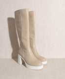 Oasis Society Juniper - Platform Knee-High Boots - Rosa Apparel