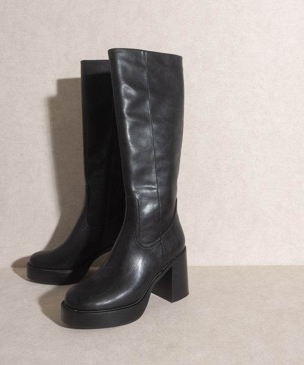 Oasis Society Juniper - Platform Knee-High Boots - Rosa Apparel