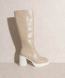 Oasis Society Juniper - Platform Knee-High Boots - Rosa Apparel