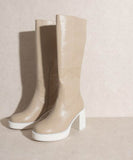 Oasis Society Juniper - Platform Knee-High Boots - Rosa Apparel