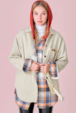 La Miel Madera Collared Long Sleeves Shacket - Rosa Apparel