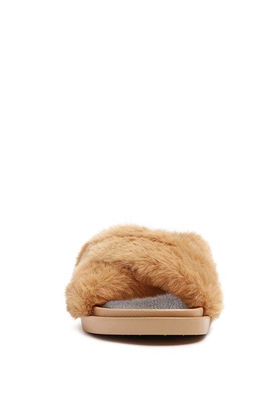 Rag HOMEY FUR SLIP-ON FLATS - Rosa Apparel