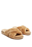 Rag HOMEY FUR SLIP-ON FLATS - Rosa Apparel