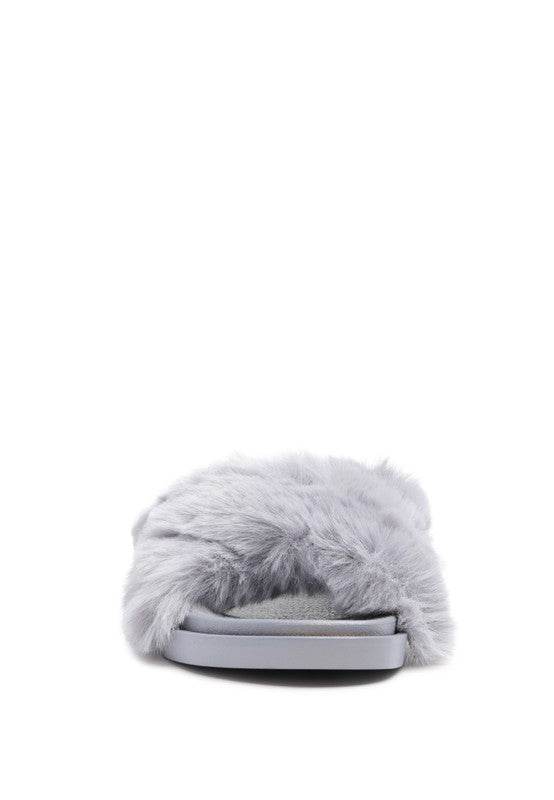 Rag HOMEY FUR SLIP-ON FLATS - Rosa Apparel
