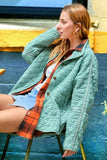 La Miel Rosie Oversized Collar Quilted Jacket - Rosa Apparel