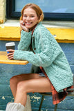 La Miel Rosie Oversized Collar Quilted Jacket - Rosa Apparel