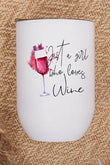Just a Girl Who Loves Wine Graphic Wine Tumbler - Rosa Apparel