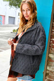 La Miel Rosie Oversized Collar Quilted Jacket - Rosa Apparel