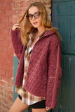 La Miel Rosie Oversized Collar Quilted Jacket - Rosa Apparel
