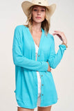 La Miel Casual Greta V-Neck Long Sleeves Loose Soft Cardigan - Rosa Apparel