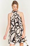 Jade By Jane Resort Style Halter Neck Sleeveless Short Sundress - Rosa Apparel