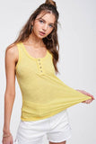 La Miel Casual Sleeveless Round Neck Kealy Tank Top - Rosa Apparel