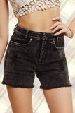 La Miel Casual Washed Regular Denim Shorts With Pockets - Rosa Apparel