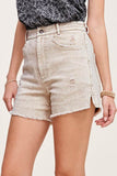 La Miel Casual Washed Regular Denim Shorts With Pockets - Rosa Apparel