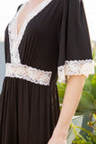 Orange Farm Lace trimmed Detailed Tiered Dress - Rosa Apparel