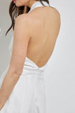 Do + Be Sexy Halter Neck Sleeveless Wide Leg Romper - Rosa Apparel