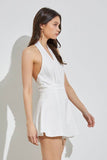 Do + Be Sexy Halter Neck Sleeveless Wide Leg Romper - Rosa Apparel