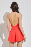 Do + Be Sexy Halter Neck Sleeveless Wide Leg Romper - Rosa Apparel