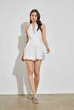 Do + Be Sexy Halter Neck Sleeveless Wide Leg Romper - Rosa Apparel