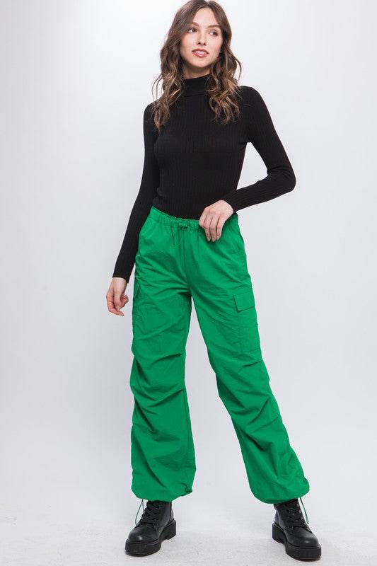 Love Tree Loose Fit Parachute Cargo Pants - Rosa Apparel