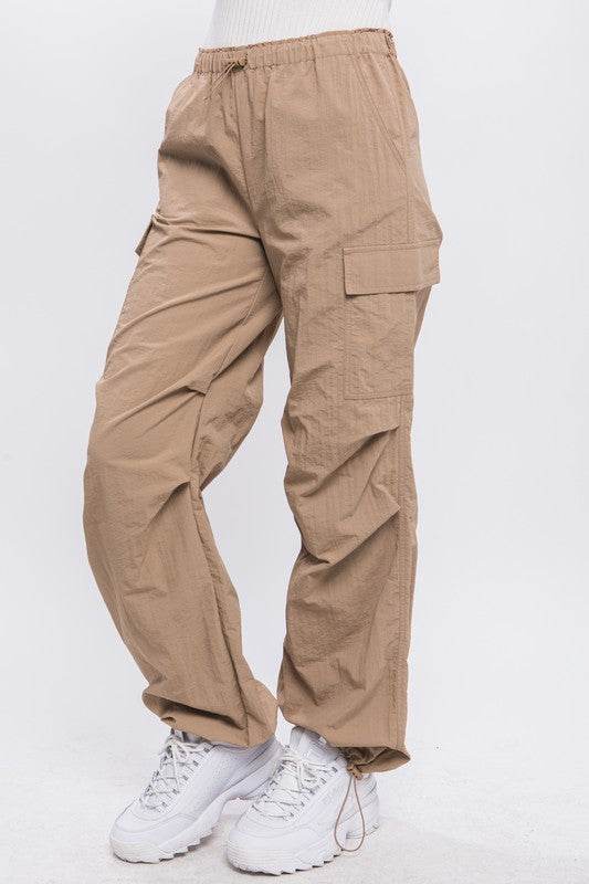 Love Tree Loose Fit Parachute Cargo Pants - Rosa Apparel