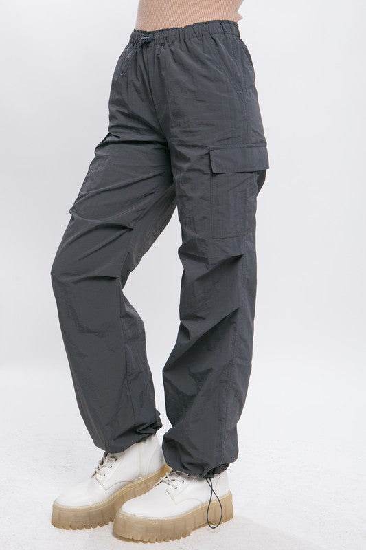 Love Tree Loose Fit Parachute Cargo Pants - Rosa Apparel
