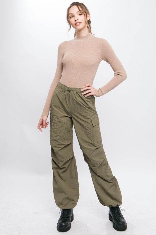 Love Tree Loose Fit Parachute Cargo Pants - Rosa Apparel