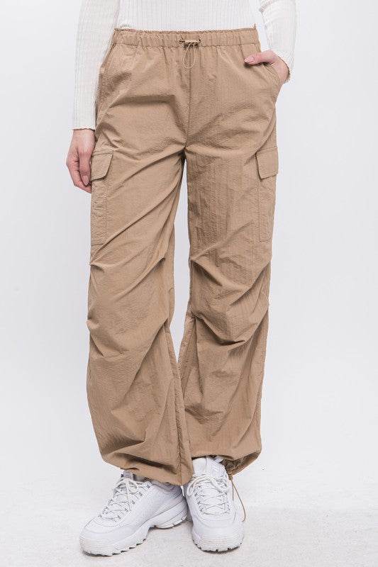 Love Tree Loose Fit Parachute Cargo Pants - Rosa Apparel