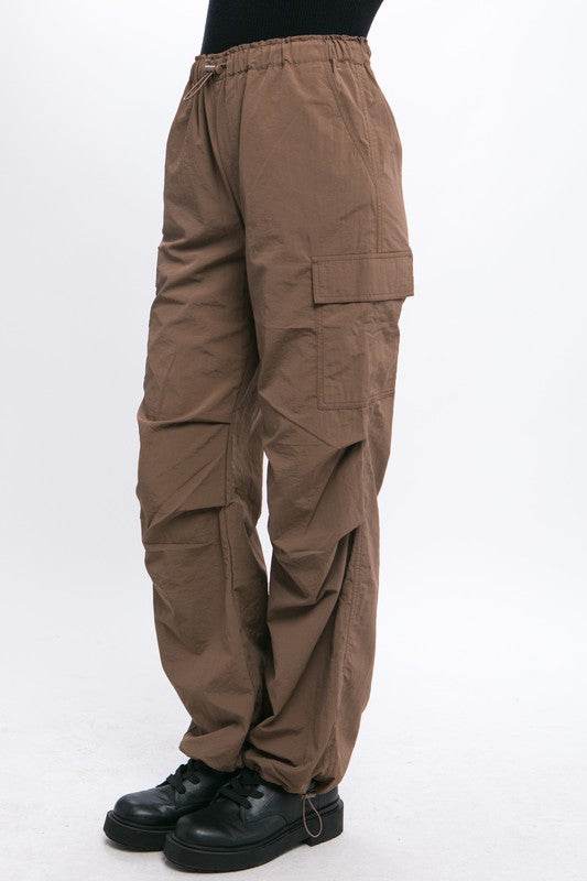 Love Tree Loose Fit Parachute Cargo Pants - Rosa Apparel