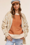 La Miel Reina Casual Oversized V-Neck Long Sleeves Knit Cardigan - Rosa Apparel