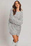 Le Lis Long Sleeve Sequin Mini Dress - Rosa Apparel