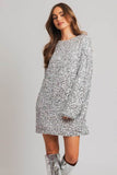 Le Lis Long Sleeve Sequin Mini Dress - Rosa Apparel
