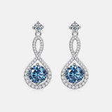 1 Carat Moissanite 925 Sterling Silver Earrings - Rosa Apparel