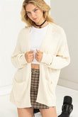 HYFVE True Story Open Front Cardigan Long Sleeves Sweater - Rosa Apparel