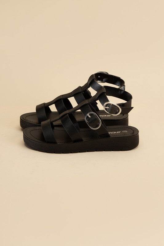 LEDELL-S Casual Gladiator Summer Ankle Straps Sandals - Rosa Apparel