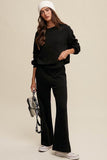 Listicle Knit Sweat Top and Pants Athleisure Lounge Sets - Rosa Apparel