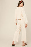 Listicle Knit Sweat Top and Pants Athleisure Lounge Sets - Rosa Apparel