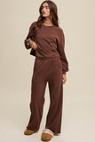 Listicle Knit Sweat Top and Pants Athleisure Lounge Sets - Rosa Apparel