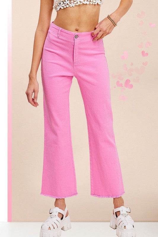 La Miel Soft Washed Stretchy High Rise Regular Jeans Pants - Rosa Apparel