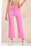 La Miel Soft Washed Stretchy High Rise Regular Jeans Pants - Rosa Apparel