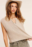 La Miel Slouchy Cropped Extended Sleeve Sweater Top - Rosa Apparel