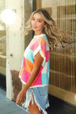 BiBi Multi-Color Checker Round Neck Sweater Vest - Rosa Apparel