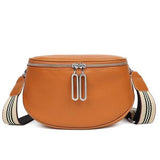 Aili's Corner Hazel Genuine Leather Strap Accents Sling Bag - Rosa Apparel