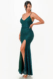 La Scala Open Back Lace With Sequence Mermaid Dress 26052 - Rosa Apparel