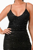 La Scala Open Back Lace With Sequence Mermaid Dress 26052 - Rosa Apparel