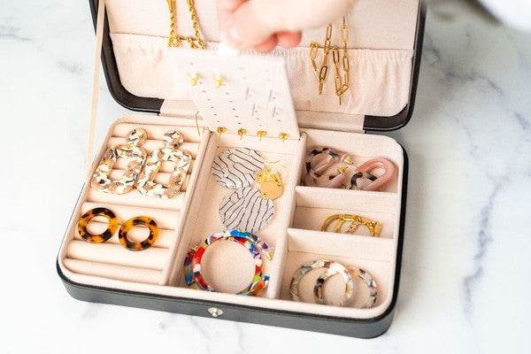 Spiffy & Splendid Jewelry Travel Case - Black - Rosa Apparel