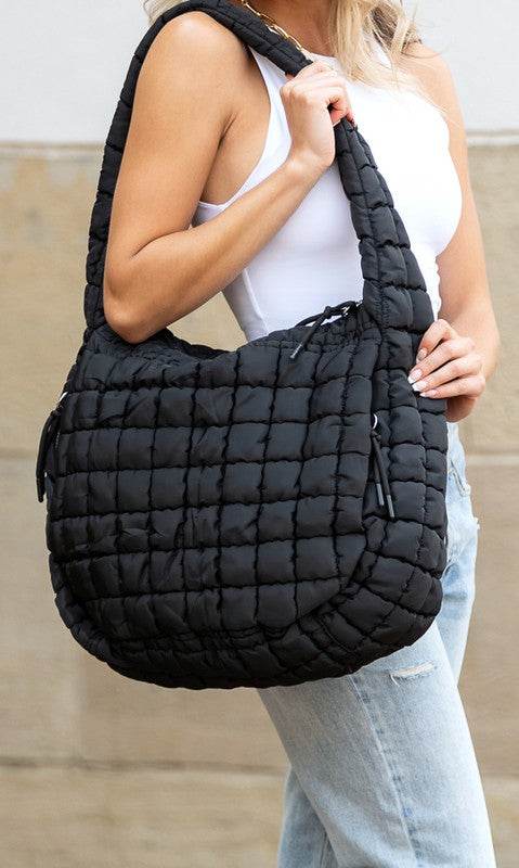 Taylor Quilted Puffer Tote - Rosa Apparel